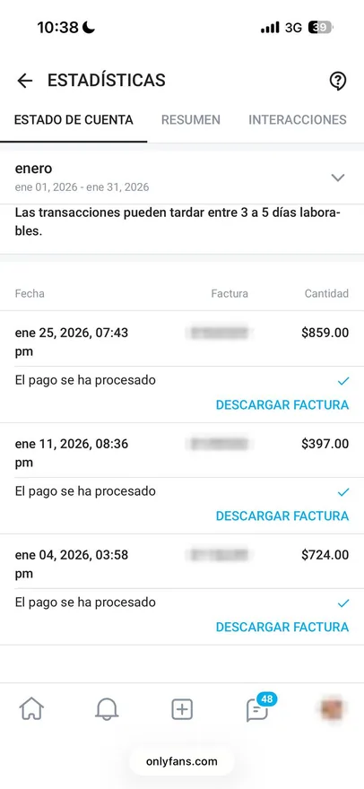 Pagamentos processados em janeiro: 859, 397 e 724 USD